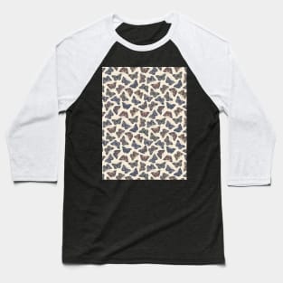 Butterflies - Cool Neutrals Baseball T-Shirt